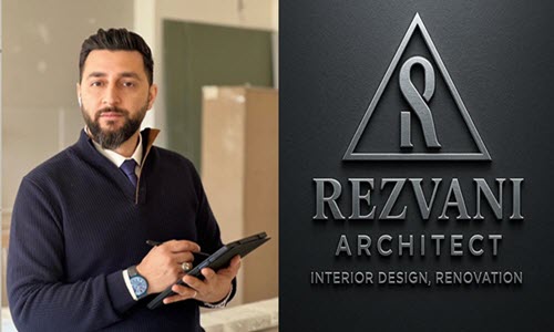 لوگوی گروه معماری رضوانی | بازسازی اول